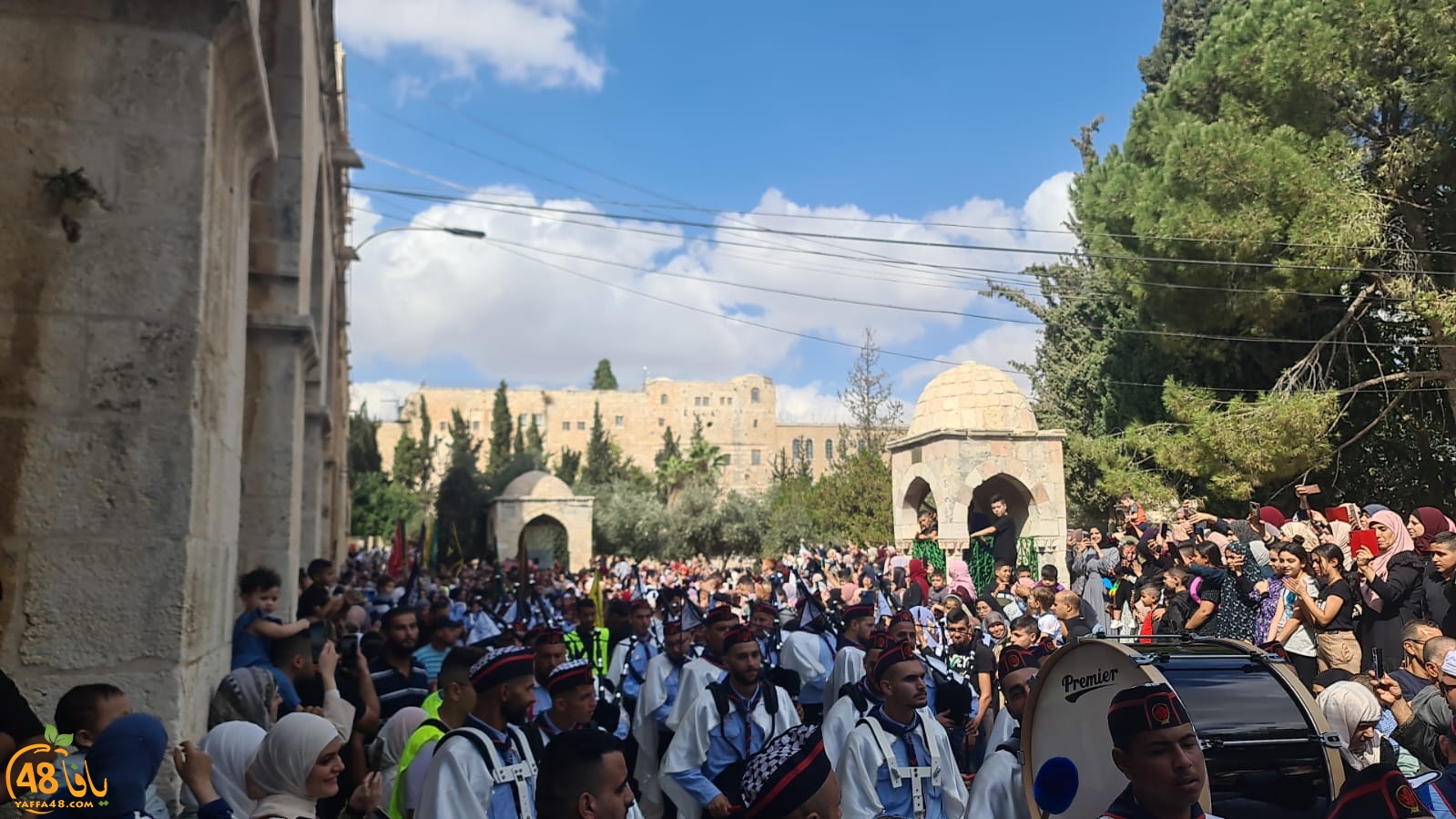 مسيرة كشفية في القدس واحتفال في الأقصى بذكرى المولد النبوي